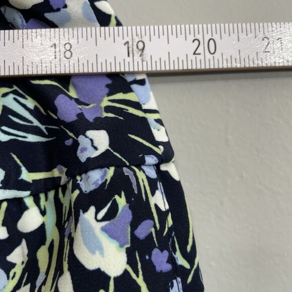 Requirements Lime Green Multicolor Floral Skirt 18 Pleated Side Zip Y2K - Picture 8 of 8